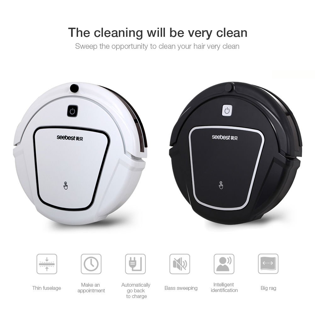 Seebest D720 Smart Auto Vacuum Cleaner Robot Microfiber Dust Machine With US/EU