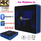 Mini PC Computer TV Win10 Intel Quad Core 4K UHD Dual Band WiFi BT4.0 8GB+64GB