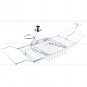 Bath Tub Book Rack Extendable Shower Shelf Holder Tray Caddy Storage Extension