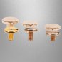 10 Set Solid Brass Button Stud Screw Nail Screwback Leather Rivet Belt DIY Craft