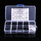 180pc Steel M3 Hex Socket Flat Button Head Screws + M3/M4 Washers Assortment Kit