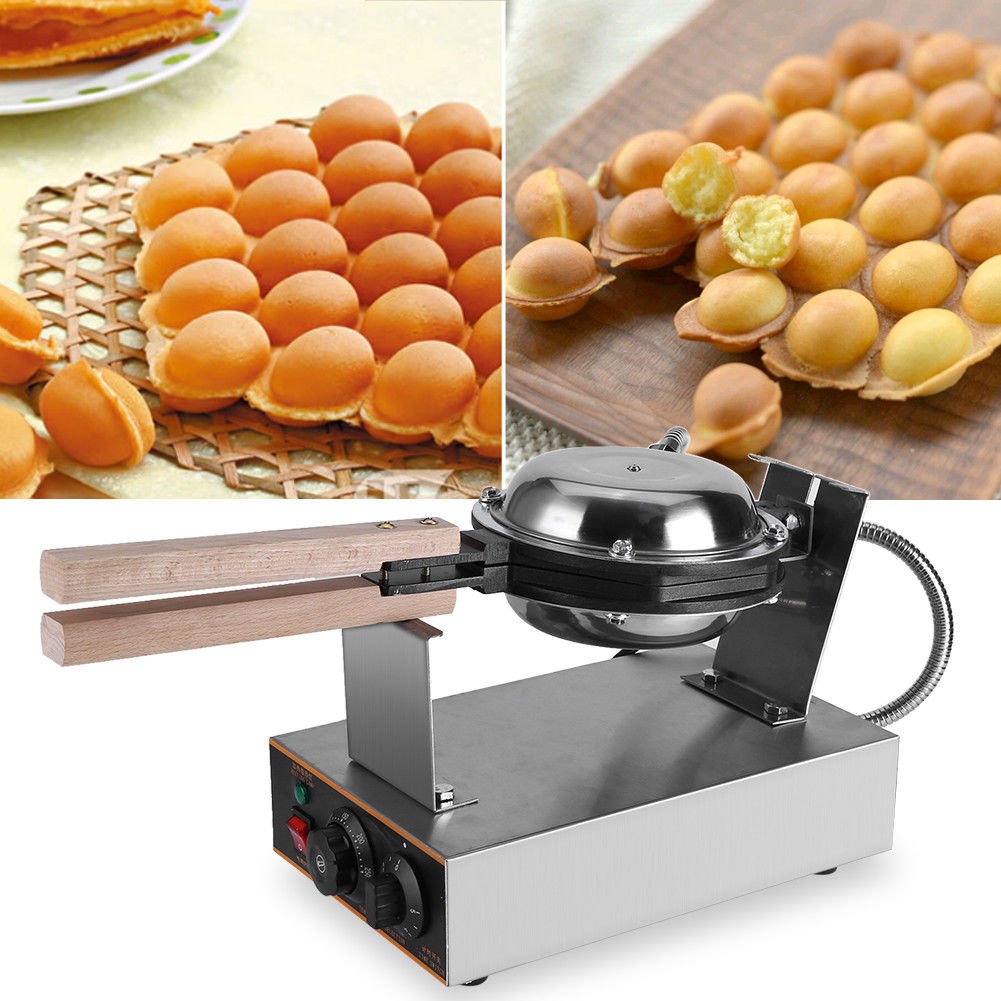 1.4KW Electric Nonstick Egg Maker Oven Waffle Eggettes Baker Pan Machine Tool
