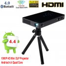 Mini LED DLP WiFi Bluetooth Pocket Projector Home Theater Cinema 1080P HD HDMI