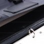 A4 Conference Folder PU Leather Portfolio Organiser with Calculator Black