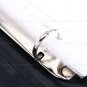 A4 Conference Folder PU Leather Portfolio Organiser with Calculator Black