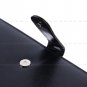A4 Conference Folder PU Leather Portfolio Organiser with Calculator Black
