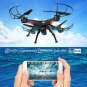 Upgraded X5SW-1 Wifi FPV Camera Drone 2.4Ghz RTF 4CH RC Quadcopter Black Gifts