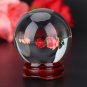 Asian Rare Quartz Natural Magic Crystal Ball Healing Sphere 50mm with Stand coi