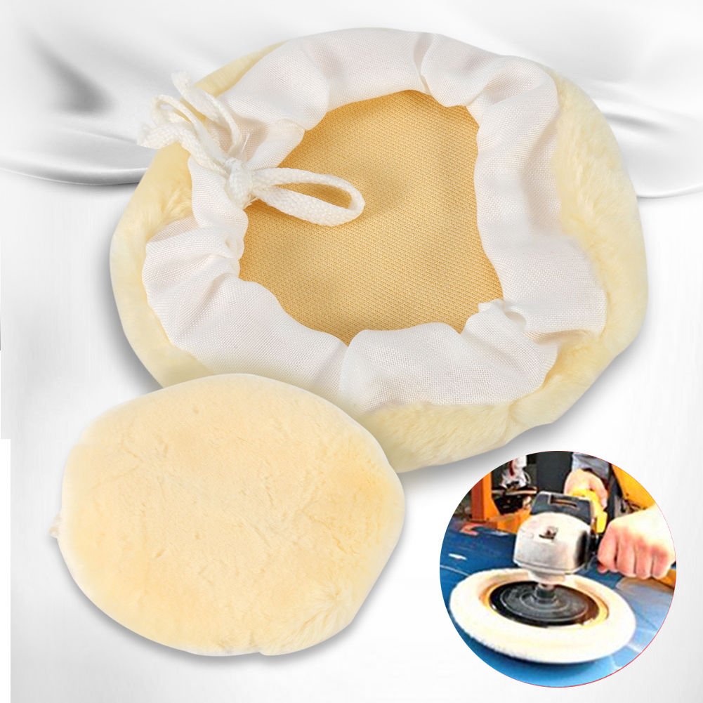 7"/9" Wool Car Polishing Waxing Buffing Disc Pad Kit for Care Cleaning Polisher