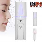 Travel Portable Nano Mister Ultrasonic Cold Face Steamer Skin Spray Mini White