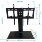 Universal Tabletop TV Stand Pedestal Base Wall Mount for 26-32" LCD/LED Tvs