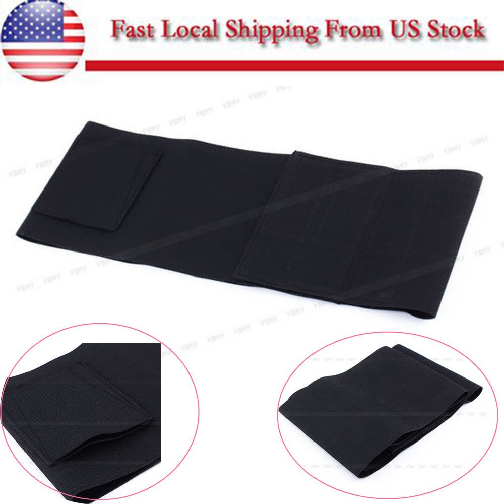 Outdoor Tactical Elastic Belly Band Waist Pistol Gun Holster & 2 Magzine Pouches