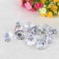 10Pcs Crystal Glass Cabinet Knob Diamond Shape 30mm Drawer Cupboard Handle Pull