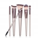 Soft Eye Shadow Tools Cosmetic Beauty 6 Pcs Foundation Makeup Brushes Eyebrow LY