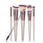 Soft Eye Shadow Tools Cosmetic Beauty 6 Pcs Foundation Makeup Brushes Eyebrow LY