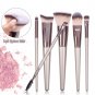 Soft Eye Shadow Tools Cosmetic Beauty 6 Pcs Foundation Makeup Brushes Eyebrow LY