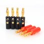 20pcs/set Gold Plated Audio Speaker Wire Cable Banana Plug Connector Adapter 4mm