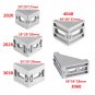5/10pcs Set Grey Aluminum L Shape Brace Corner Joint Right Angle Shelf Bracket e
