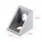 5/10pcs Set Grey Aluminum L Shape Brace Corner Joint Right Angle Shelf Bracket e