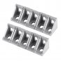 5/10pcs Set Grey Aluminum L Shape Brace Corner Joint Right Angle Shelf Bracket e