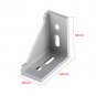 5/10pcs Set Grey Aluminum L Shape Brace Corner Joint Right Angle Shelf Bracket e