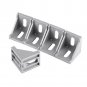 5/10pcs Set Grey Aluminum L Shape Brace Corner Joint Right Angle Shelf Bracket e