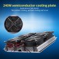 Semiconductor Refrigeration Radiator Thermoelectric Peltier Cooler Plate + 4 Fan