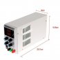 60V 5A 4-Digit Variable Switching DC Power Supply Regulated Lab Grade +Cable coi