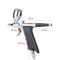 3 Tips 3 Cups Multi-Purpose Gravity Dual-Action Spray Gun Trigger Airbrush coi
