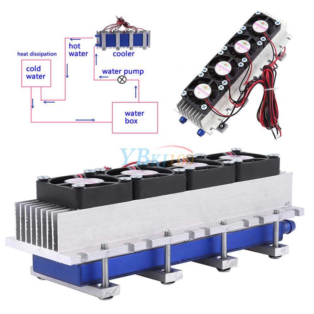 Quadcore Thermoelectric Peltier Air Cooling Device Cooler 4*TEC112706