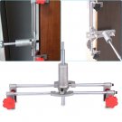 3 Cutters Door Lock Mortiser Fit Jig Mortice Kit w/Wrench Home Improvement Tool