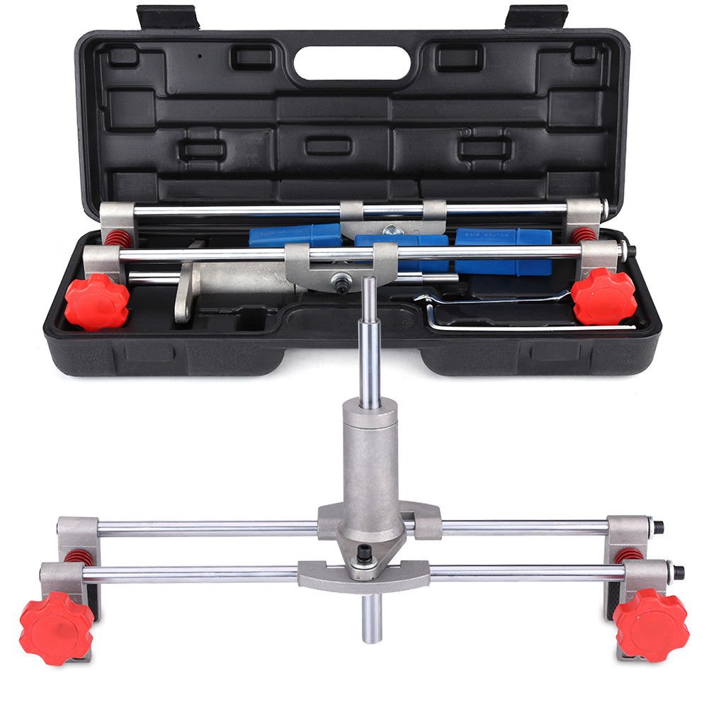 3 Cutters Door Lock Mortiser Fit Jig Mortice Kit w/Wrench Home