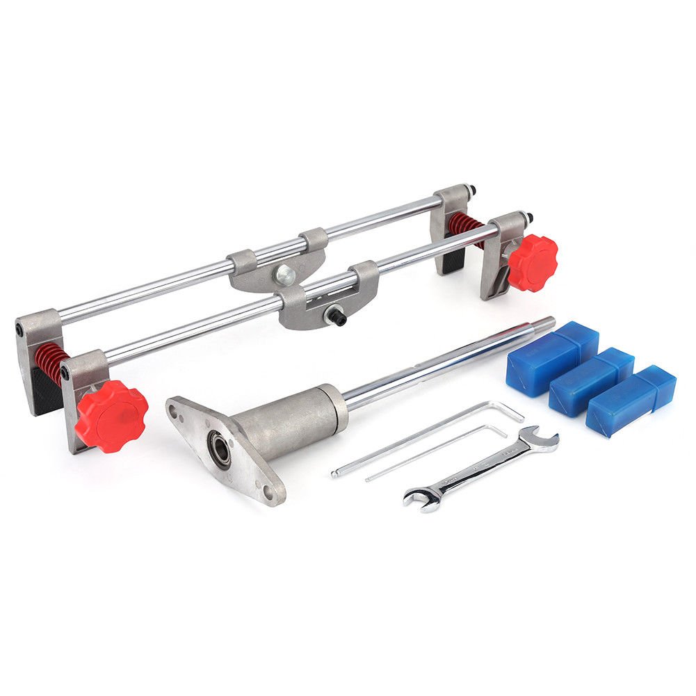 3 Cutters Door Lock Mortiser Fit Jig Mortice Kit w/Wrench Home