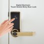 Home Digital Code Electric Touch Screen Entry Door Lock Set w/5 Opening Card Tag
