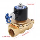 DC12V 1 inch Electric Solenoid Valve Magnetic Normally Closed for Water Air Hot