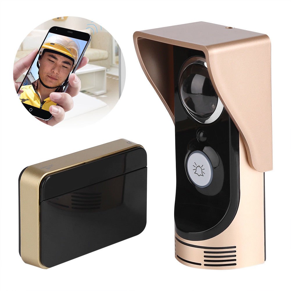 Smart Wireless WiFi Visual Remote Camera Door Phone Doorbell Intercom Security