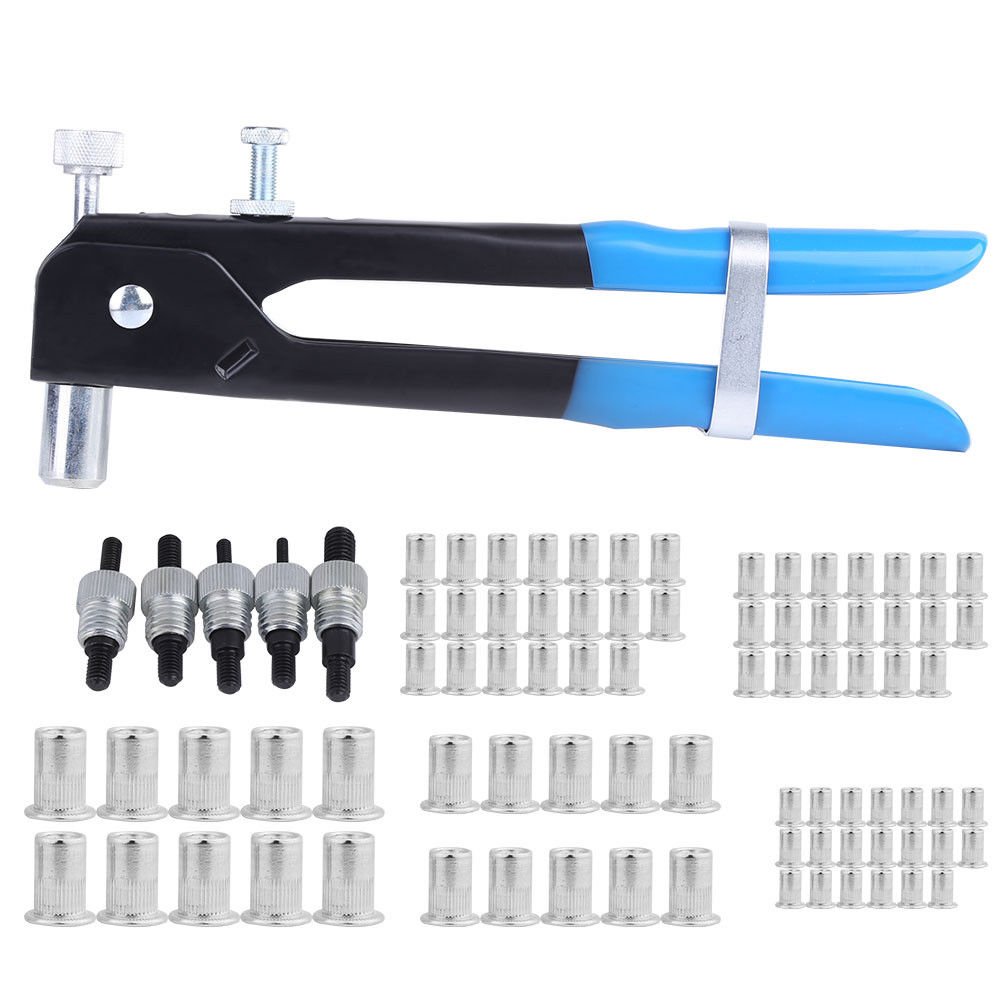 86Pcs M3-M8 Threaded Nut Rivet Insert Tool Rivnut Nutsert Riveting Kit Hot EM