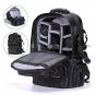 Waterproof Large BLK Backpack Bag Case for Camera Lens DSLR Canon EOS Nikon Sony