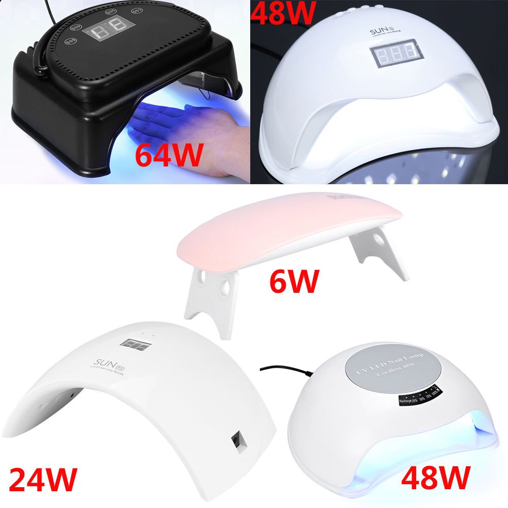 64/48/24/6W SUN Professional LED UV Nail Lamp Led Nail Light Nail Dryer UV Lamp