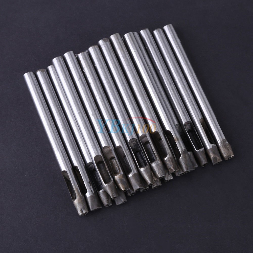 20pcs Leather Craft 5mm Carbon Steel Flower Punch Hole Tool for Wallet Belt coi