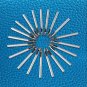 20pcs Leather Craft 5mm Carbon Steel Flower Punch Hole Tool for Wallet Belt coi