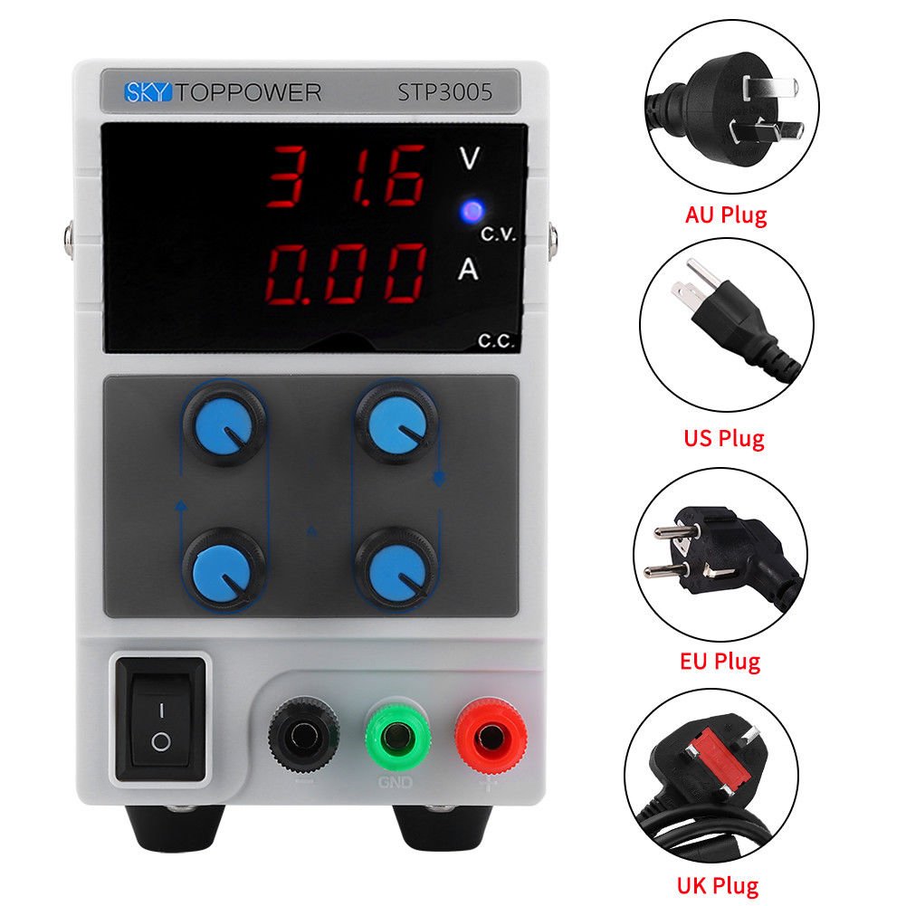 SKYTOPPOWER Variable DC Power Supply Multi Regulated 0-60V 0-5A Adjustable Hot E