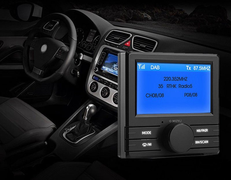 Universal Car DAB Radio Receiver LED Tuner FM Transmitter Adapter USB Antenna