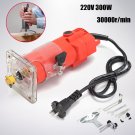 30000 RPM 220V 300W Red Electric Wood Trim Router Clean Cut Woodworking Tool Set