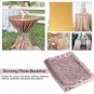 4FT*6FT Stage Wedding Tablecloth Booth Photography Background Drape Curtains