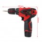12V Li-ion Battery Cordless Drill High Power Rechargeable Electric Hand Tool coi