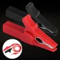 1/10/100X 55mm Red/Black Plastic Alligator Clips Test Lead Crocodile Clamp