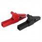 1/10/100X 55mm Red/Black Plastic Alligator Clips Test Lead Crocodile Clamp
