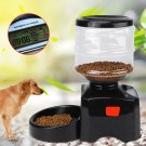 5L Automatic Pet Dog Cat Feeder Food Dispenser Voice Recording Time Programmable