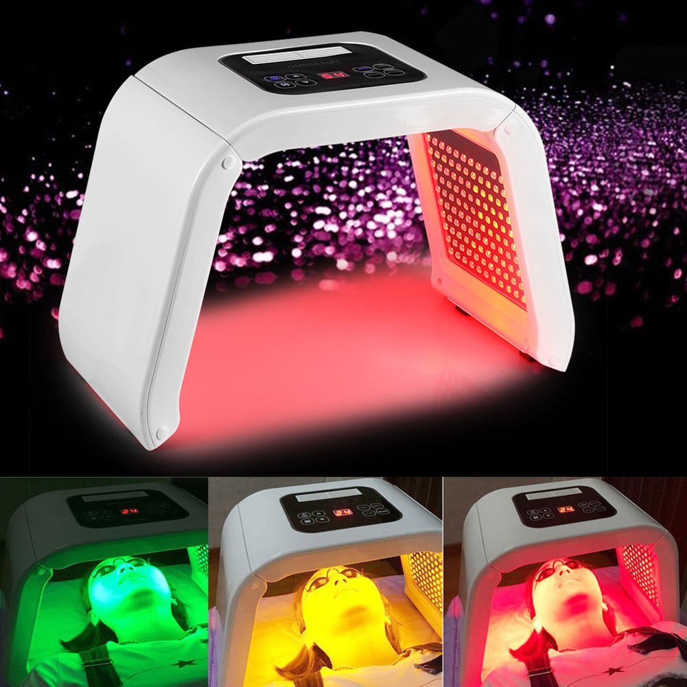 Micro Needles Roller Acne Removal LED Light 7 Color Facial Mask Rejuvenation PDT